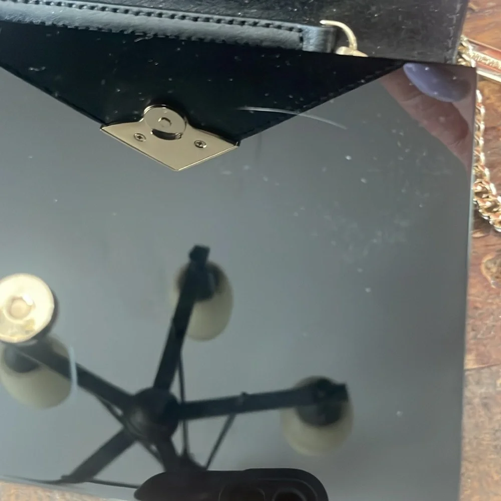 Michael Kors black resin Barbara purse